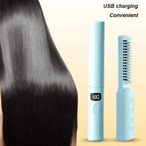 Anti-Scald Cordless Hair Straightener with Long Battery Life - Himpall